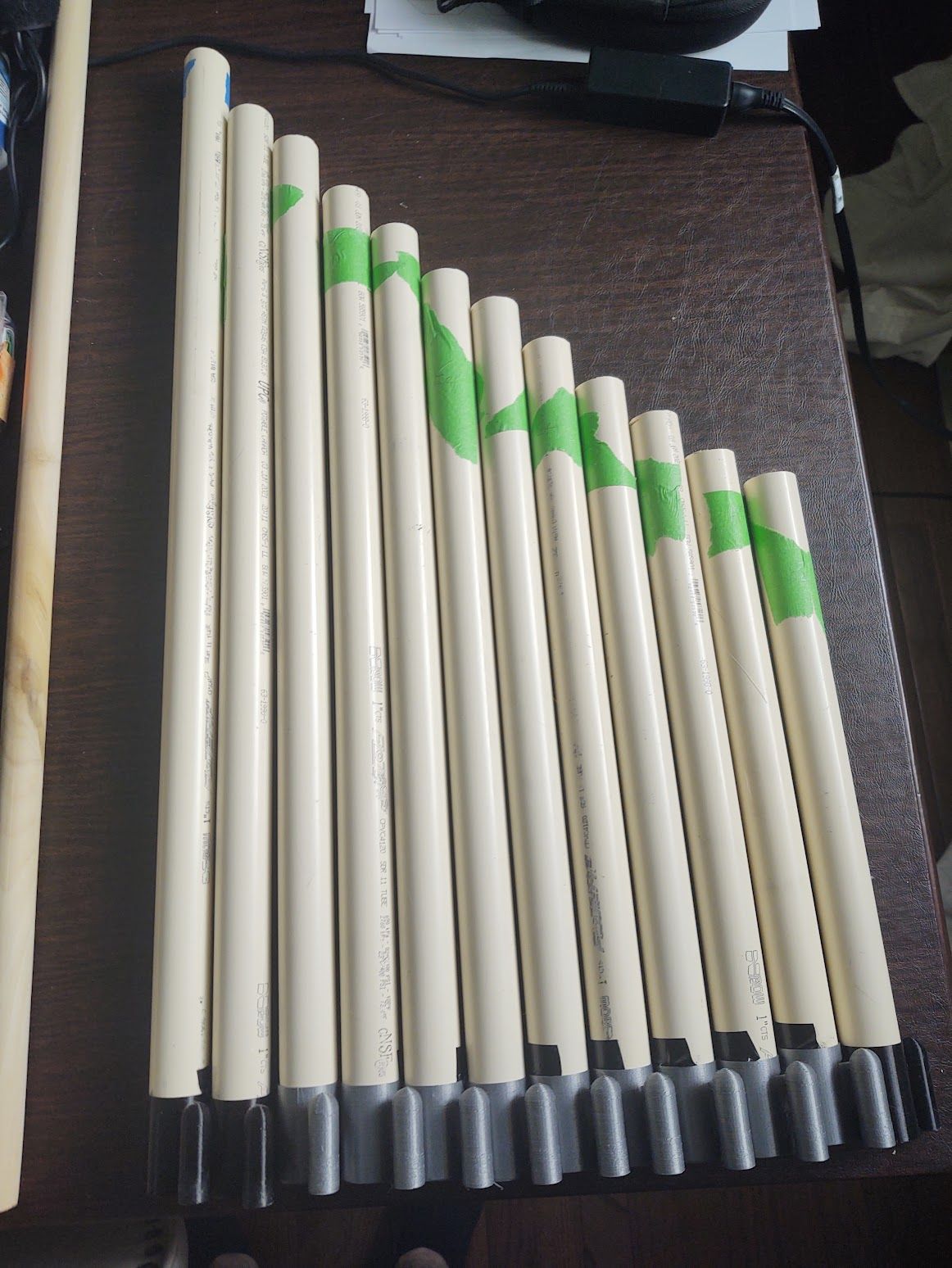 First pipe organ pipes